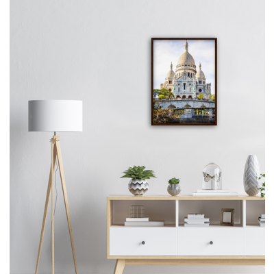 Sacre-Coeur Montmartre Wooden Framed Poster