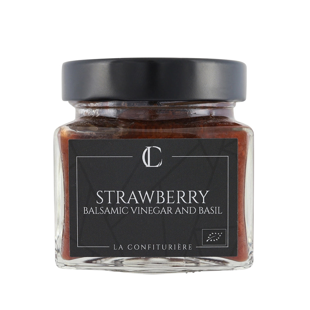 Strawberry Balsamic Vinegar & Basil | Organic French Jam