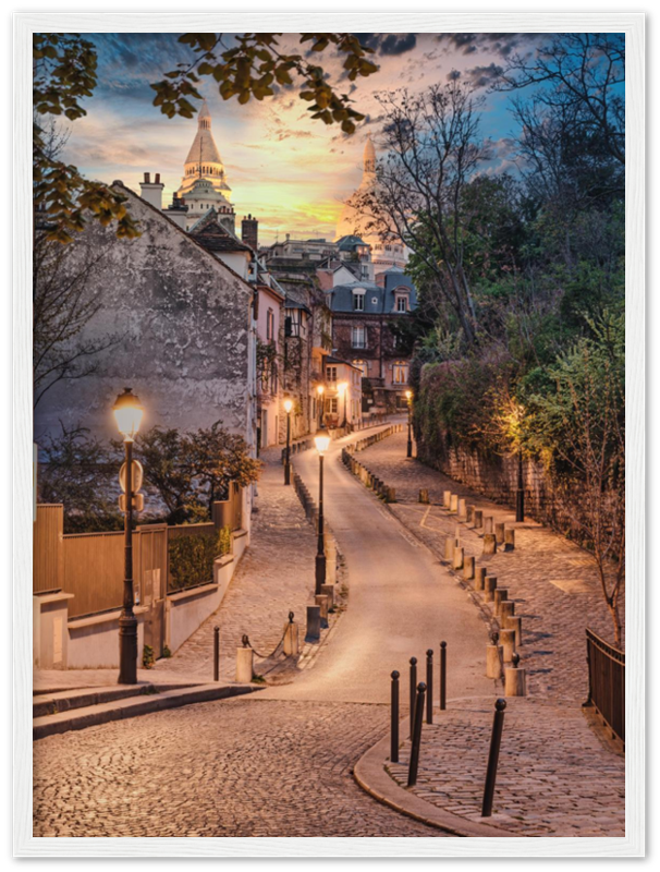 Winding Road | Montmartre Paris Poster